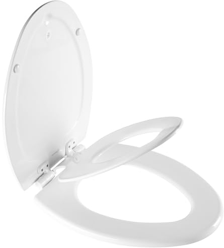 Mayfair 1888SLOW 000 NextStep2 Toilet Seat, White, Elongated (1-Pack)