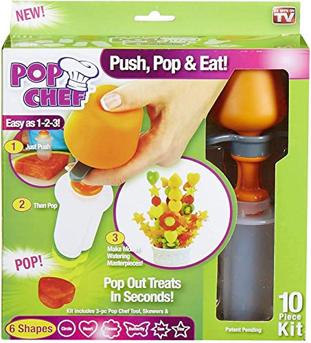 Push & Pop Fruit and Vegetable Cute Shape Food Cutter -Soup or Cake/Decorate Salad,