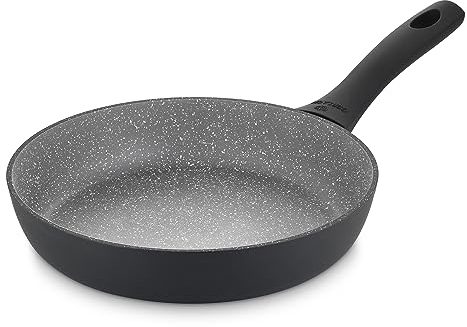 Gerlach Granitex Grey Ceramic Coating Frying Pan Ceramic Induction Electric Gas Ceramic Cooker 24cm Grey
