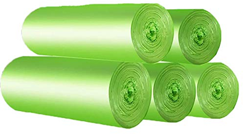 Sacchetti per rifiuti biologici, 30 litri, 100 pezzi, resistenti agli strappi, sacchetti per rifiuti da cucina, 100% compostabili e biodegradabili, in amido di mais