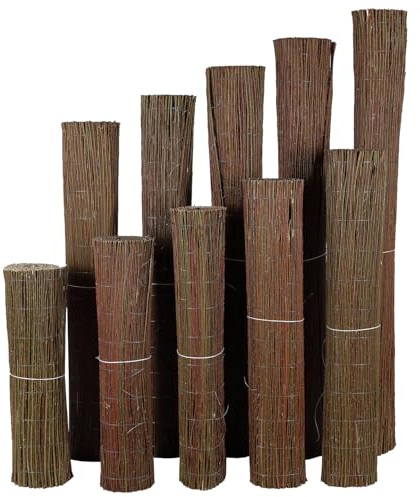 Weidenmatte Sichtschutz Zaun Windschutz Sichtschutzmatte Weidenzaun 90cm 5m