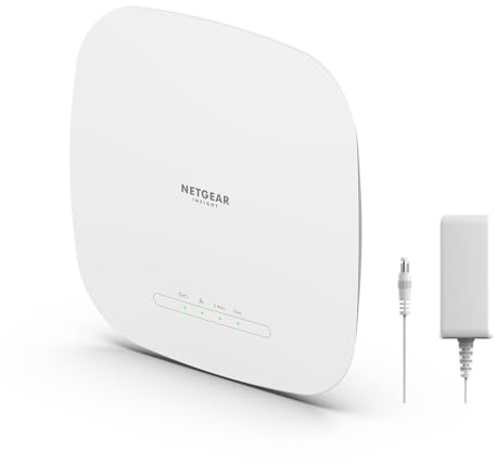 NETGEAR Cloud Managed Wireless Access Point (WAX615PA) - WiFi 6 Dual-Band AX3000 Speed | Up to 256 Client Devices | 802.11ax | Insight Remote Management | PoE+ Powered or Included AC Adapter