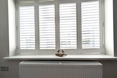 White UPVC Window Board/Cill Cover 2m Long 9mm Thick Including End Cap Plastic Window Sill Capping (175mm Depth)