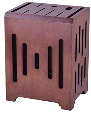 Ceppo per Coltelli Cucina Portacoltelli Ceppo Portacoltelli Universale In Legno, Supporto for Coltelli A 9 Slot, Portacoltelli In Legno, Comoda Conservazione Sicura Blocco per Coltelli Ceppo Coltelli