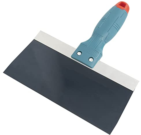 AERZETIX - C64763 - Spatule/couteau à enduire 200 mm - mastic peinture lissage joint plaque de plâtre - poignée en plastique - outil de plâtrier plaquiste maçon maçonnerie travaux entretien bâtiment