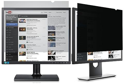 McgojoHi 19-inch Computer Privacy Filter for 19 Square Monitor(5:4 Aspect Ratio) Screen Protector Film for Data Confidentiality Anti-Spy Anti-Blue Light Anti-Glare Fuss-Free Installation
