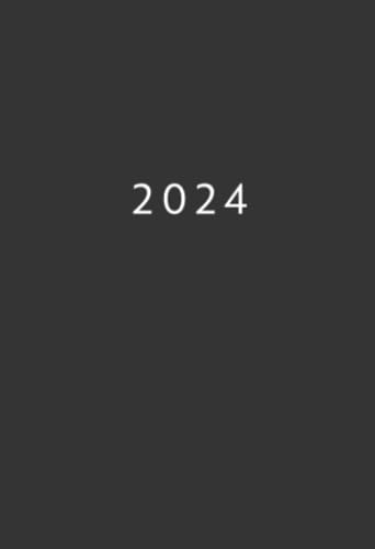 2024: A6 Kalender Mini Planer | 1 Woche auf 2 Seiten | Jan - Dez Wochenplaner | Einfach Grau | Kalenderbuch Terminkalender Organizer | Wochenkalender Terminplaner | Buchkalender Jahresplaner