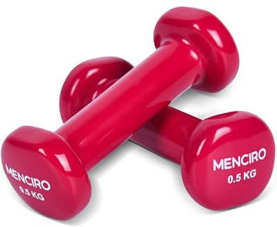MENCIRO Hanteln 2er Set für Männer und Frauen, 0.5KG Kurzhanteln Gewichte für Zuhause Fitnessstudio und Krafttraining