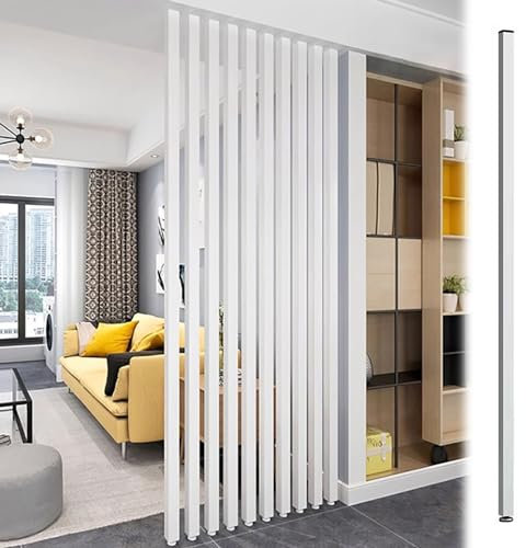 WAHHWF Paravent Raumteiler Innen Boden bis Decke Raumtrenner - Massivholz Paravent Trennwand Post, Modern Luxus Wohnzimmersäule Schlafzimmer Vertikale Sprossenwand Raumtrenner, Colo