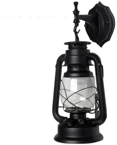 biusgiyeny Retro Außenleuchte Gartenlaterne Wandleuchte Außenlampe LED Petroleumlampe Retro Industriell Wandleuchte Flure Beleuchtung Wandlampe 240 * 150mm