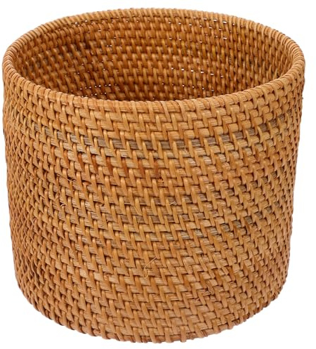 MUCKLILY Panier Tressé Rotin Panier de Bureau Organisateur Rotin pour Petits Objets