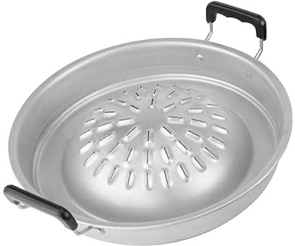 OFFSCH Outdoor-pfannenwerkzeug Wiederverwendbare Grillpfanne Grillstil Glatte Kanten Keine Grate Für Den Gartengrill
