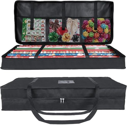 Estefanlo Geschenkpapier Aufbewahrung, Geschenkpapier Aufbewahrungstasche, Geschenkpapier Aufbewahrungsbox