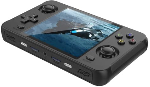 Meiurlex R40S Console di gioco portatile retrò con 128G integrato 20000+giochi, sistema Linux RK3566 schermo IPS da 4,0 pollici Lettore video portatile regalo per adulti, batteria 4000mAh