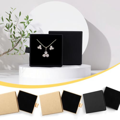 Schmuckdose, 4 Stück Schmuck Geschenkbox, Schmuckschachtel, Kleine Geschenkbox, Schmuck Box Klein, Schmuckkasten Für Jewelry Organizer, Ohrringe, Halsketten, Broschen, Armbänder Geschenk