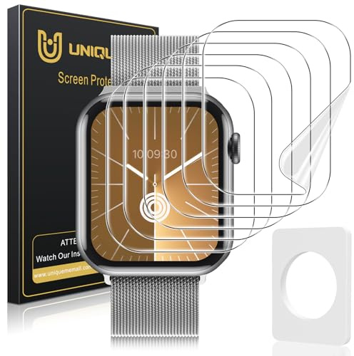 UniqueMe für Apple Watch 42 mm Schutzfolie - 6 Stück Flexible TPU Folie, Maximale Abdeckung Selbstheilung Displayschutz Folie für iWatch Series 11/10 42 mm