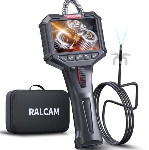 Ralcam Endoskopkamera mit Licht Endoscope Camera - Endoskop 8,5mm Inspektionskamera 3,5 HD 1080P Rohrkamera, Kameras mit 8 LED, IP67 Wasserdicht 1M Halbsteifes Kabel Teleskopkamera Kfz Werkzeug