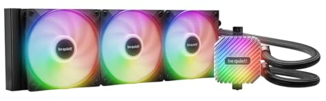 be quiet! Light Loop 360 mm Black Water Cooling for Heavily Overclocked Systems, 3x Light Wings LX 120 mm PWM High-Speed ARGB Fan, Stylish Cooling Block, with PWM Hub, Extremely High Cooling