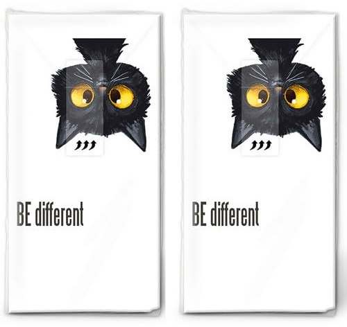 20 einzelne Taschentücher Tiermotive Sei doch mal anders. 2 Packungen mit 10 einzelnen Papiertaschentücher bedruckt als Geschenk.