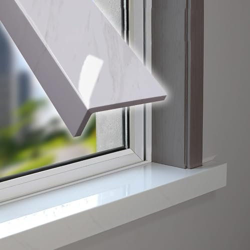 Davanzale per Finestra Rivestimento Copridavanzale Bianco con Texture, Protezioni per Davanzali Delle Finestre con Finitura in Marmo, Tappezzeria per Davanzali Delle Finestre Interne per Dormitori / H