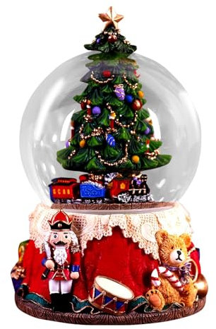 Acunny Christmas Nutcracker Soldier Snow Globe, Nutcracker Christmas Snow Globe, Musical Nutcracker Snow Globe, Christmas Snow Globe Music Box, Musical Snow Globe