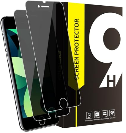 Bodyguard 2 Stück Schutzfolie für Panzerglas für iPhone 6/6s/7/8/SE 2020 Sichtschutzfolie, Ultra-Klar Anti-Öl Anti-Fingerabdruck iPhone SE 2020 Blickschutzfolie, 9H Gehärtetem iPhone 6 2020 Handyfolie
