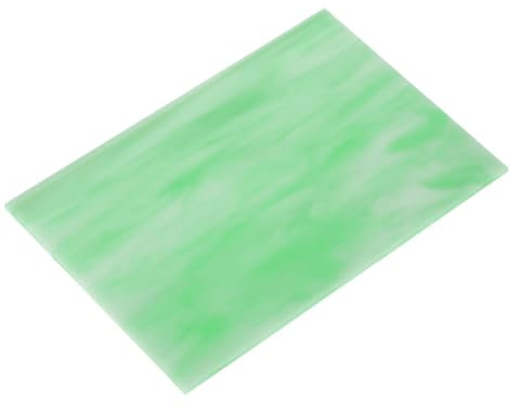 QUARKZMAN Glasmosaikfliese 5,9 Zoll x 3,9 Zoll Grüne Farbe Glasmosaikfliesen für Basteln DIY, Kunstprojekt