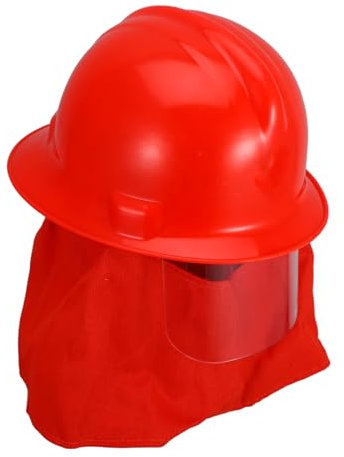 MUCKLILY Feuerwehrhelm Echt Abs Schutzhelm Bauhelm Outdoor Arbeitshelm Sicherheits Helm Für Brandbekämpfung Helme Für Feuerwehrleute