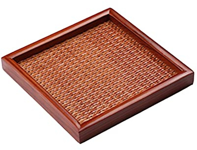 GFHTRELY Bandeja de servicio, bandeja de madera, bandeja multiusos, bandeja rectangular, bandeja de té, bandeja de desayuno, paleta de decoración del hogar (B)