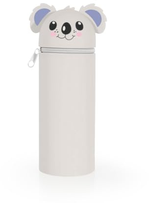 Solinorex Silikon Federmäppchen, Tierdesign, weiches Federmäppchen, Federmappe & Stiftehalter, Tier Stifthalter,Stand Up, Federtasche aus weichem Silikon für Schule, Büro