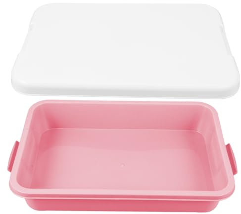 BRIGHTFUFU Tragbare Outdoor Sandbox aus Kunststoff Kleiner Sandkasten mit Deckel Robuste Aufbewahrungsbox für Sandspielzeug Vielseitige Sandwanne für Praktische Sandbehälter Box