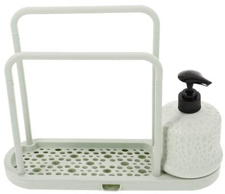 OUNONA Organisateur Évier pour Cuisine Support Multifonctionnel avec Étagère pour Torchons Et Éponges Résistant Et Design Minimaliste