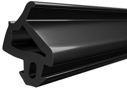 DQ-PP Fensterdichtung – Schwarz – 5m – S-1386 – universell – Gummidichtug Dichtband – Kunststofffensterdichtungen – Profildichtung Türdichtung