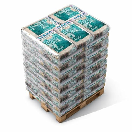 Weedness Canna Terra Professionell Plus 50 Liter Palette 65 Stück - Blumenerde Grow Balkon-Pflanzen Pflanzerde Gartenerde Tomatenerde