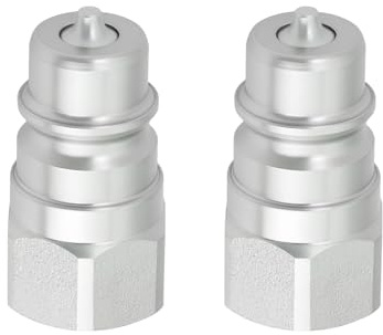 eMagTech Conector Rápido de Aceite Hidráulico para Tractor (2 Unidades Cabezal Macho AW32184) Compatible con John Deere 1023E 1025R 1026R Y 2025R.