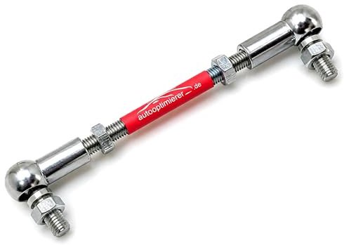 autooptimierer Xenon Reparatursatz Universal – Koppelstange für Leuchtweitenregulierung – Niveausensor M6 einstellbar – Reparaturset für Scheinwerfer-Höhenregulierung