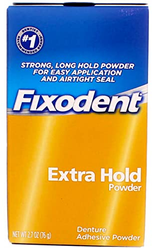Fixodent Extra Hold Denture Adhesive Powder, 2.7 Ounce