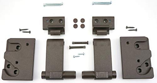 WDF-Service GmbH Braas Ersatzteil, komplette Griffmechanik braun, für Braas Atelier-Fenster (AF`86/BA)