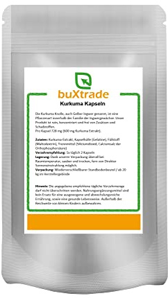 Kurkuma Kapseln | Kurkuma Extrakt | Caps | Curcuma (500 g)