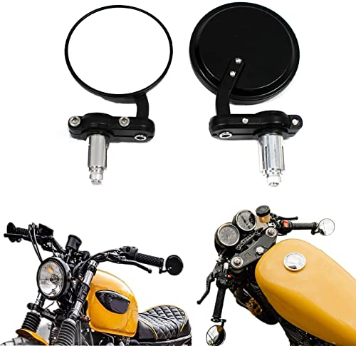 7/8'' 22mm Retroviseur moto Ronds de guidon de 3 pour Scooter Cruiser Chopper Street Bike CB1000R CBF600 GSF1250