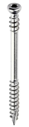 CYLINDER HEAD TORX DECKING SCREWS C2 ADVANCED DECKING TIMBER SCREW 4.5x60 mm (20, Stainless Steel)