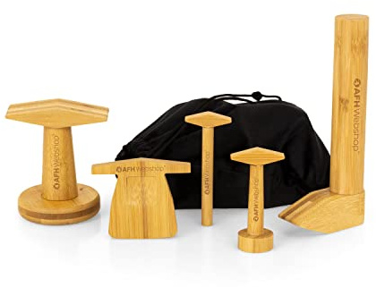 AFH Bambus Knet Tools | Zubehör für Knete | Fingertrainer | Handtrainer | Knettrainer