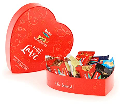 Loacker, Best of Moments with Love, Edizione 2025, Mix Bontà di 9 Delizie Assortite di Wafer e Cioccolato, Cioccolatini Monoporzione, Idea Regalo, 1 Confezione da 101g