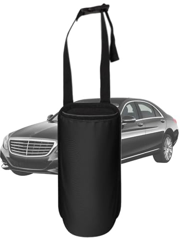 COMFOLIVING Support d'extincteur d'incendie pour voiture, poches de rangement pour voiture | Support multifonction pour siège arrière - Sac d'extincteur noir pour voyage