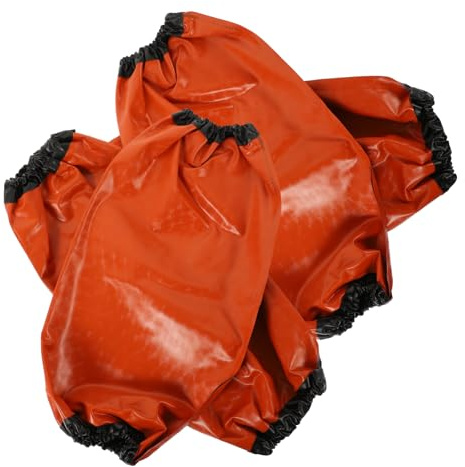 KICHOUSE 2 Paar Wasserdichte Pvc Ärmel Schoner Ölbeständige Armmanschetten Für Küche Gartenarbeit Malerei Mit Elastischem Bund Zum Nässeschutz