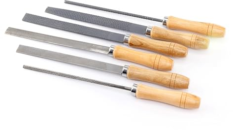 Kippen 1120X Feilen- und Raspel-Set für Holz und Metall, 200 mm, 6 Stück