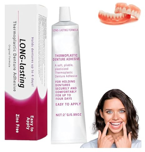 Akayoo Denture Adhesive - Thermoplastic Denture Adhesive Comfortable Non-glue,dentach Denture Adhesive Thermoplastic,thermoplastic Denture Adhesive Cushion,For Upper & Lower Denture.