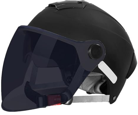 retrò Casco Scodella Portatile Mezzi Caschi Jet, Mezzo Casco da Motociclista Vintage Caschi Caschi Casco A Scodella Scooter Motorino ECE Omologato Mezzo Elmetto da Moto retrò