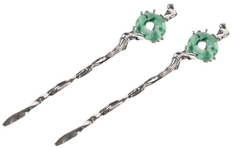 Beavorty 2 Stück Retro Haarknotenhalter in Schlangenform aus Legierung mit Glatten Kanten Haarschmuck für Frauen Passend zu Han Style Kleidung