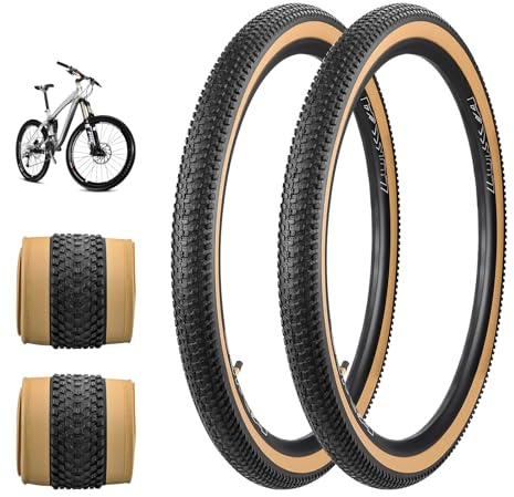 MEGHNA Confezione da 2 pneumatici da bicicletta 24/26/27,5 x 2,125 pollici, pieghevole, 30 TPI per mountain bike e bici da città (27,5 x 2,125 pollici)